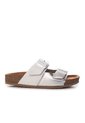 Sandalia Plana Para Mujer 3000-Z620 BLANCO X PLATA ZAVATTY de Zavatty