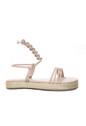 Sandalia Plana Para Mujer E08-Z471 NUDE ZAVATTY