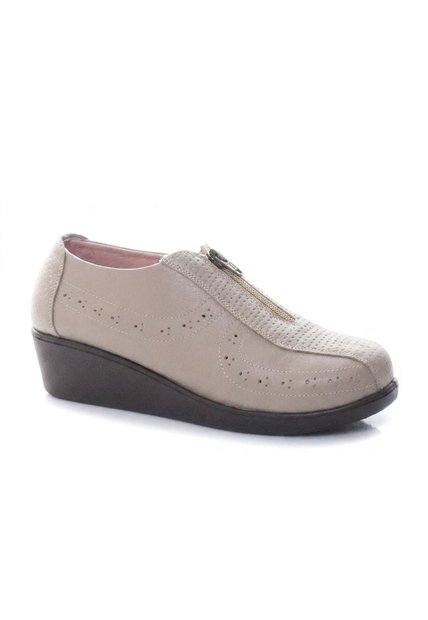 Mocasin Para Mujer H-ANDREA TAUPE CUERO ZAVATTY