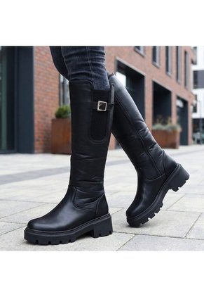 Bota Plana Para Mujer 781-Z96 NEGRO ZAVATTY