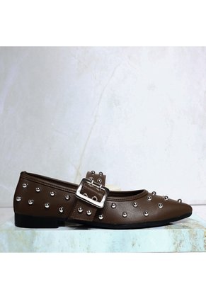 Baleta Cerrada Para Mujer K604-Z436 CHOCOLATE ZAVATTY