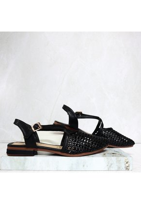 Baleta Cerrada Para Mujer V014-Z84 NEGRO ZAVATTY