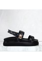 Sandalia Canoa Para Mujer V933-Z84 NEGRO CUADROS ZAVATTY de Zavatty