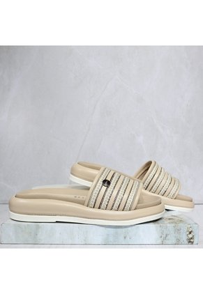 Sandalia Canoa Para Mujer V964-Z84 BEIGE ZAVATTY