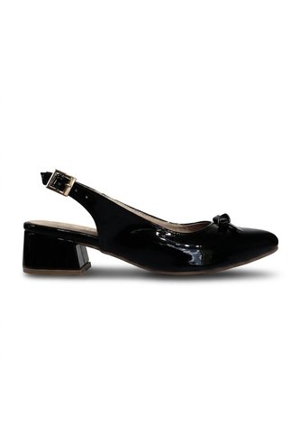 Tacon 3 1/2 Destalonado Para Mujer T44-Z687 NEGRO CHAROL ZAVATTY Zavatty