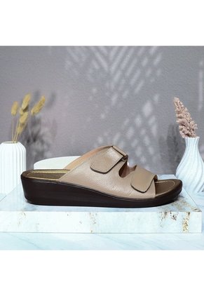 Romulo Sandalia Para Mujer H-ABIGAIL TAUPE CUERO ZAVATTY
