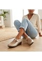 Mocasin Cerrado Para Mujer H-ISABEL ORO CUERO ZAVATTY de Zavatty
