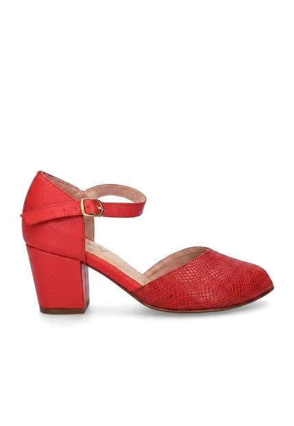 Sandalia Para Mujer H-SALMA ROJO CUERO ZAVATTY