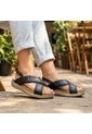 Sandalia Plana Para Mujer 107-Z83 AZUL ZAVATTY de Zavatty