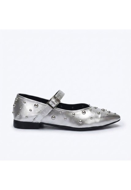 Baleta Para Mujer A301-Z436 PLATA ZAVATTY