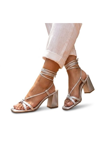 Sandalia Para Mujer J21-Z471 PLATA ZAVATTY