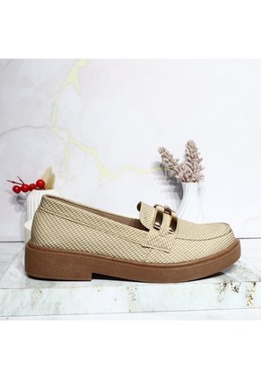 Mocasin Para Mujer 600-Z284 BEIGE ZAVATTY