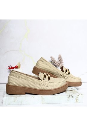 Mocasin Para Mujer 600-Z284 BEIGE ZAVATTY