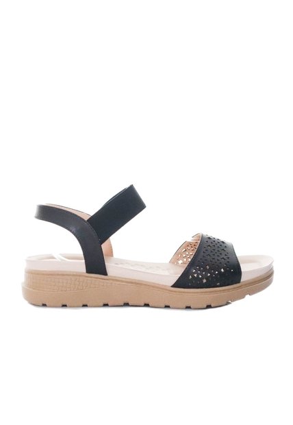 Sandalia Plana Para Mujer 301-Z83 NEGRO ZAVATTY