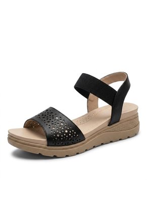Sandalia Plana Para Mujer 301-Z83 NEGRO ZAVATTY
