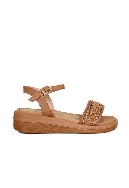 Plataforma Baja Para Mujer 176-Z431 AMARETTO ZAVATTY