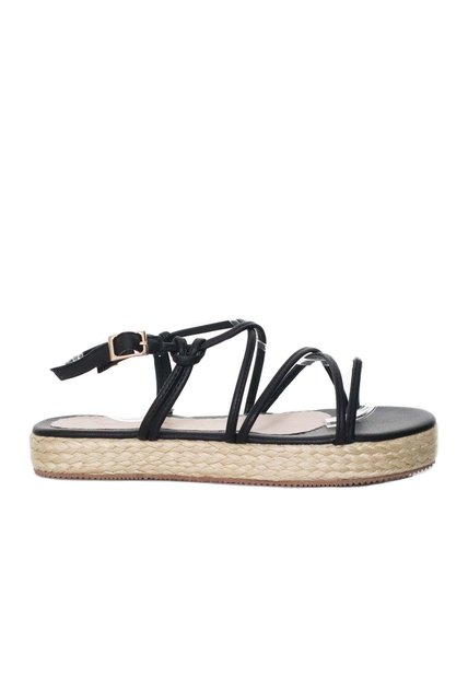 Sandalia Plana Para Mujer M86-Z471 NEGRO ZAVATTY