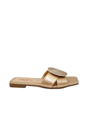 Sandalia Plana Para Mujer V591-Z84 NEGRO ZAVATTY