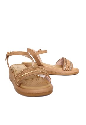 Plataforma Baja Para Mujer 176-Z431 AMARETTO ZAVATTY