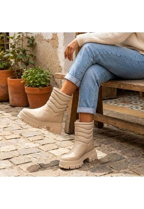Bota Para Mujer 1952-Z227 BEIGE ZAVATTY