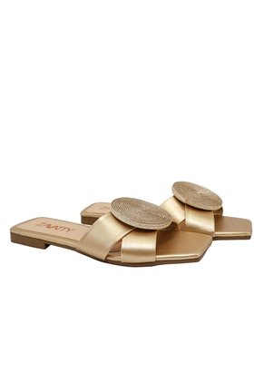 Sandalia Plana Para Mujer V591-Z84 NEGRO ZAVATTY