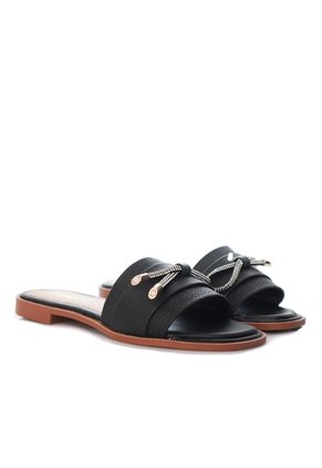 Sandalia Plana Para Mujer V720-Z84 NEGRO ZAVATTY