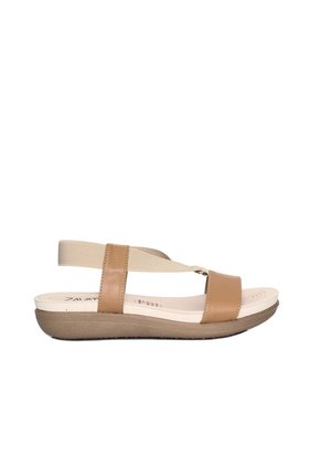 Sandalia Plana Para Mujer 417-Z83 MIEL ZAVATTY
