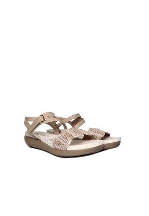 Sandalia Plana Para Mujer 416-Z83 NUDE ZAVATTY