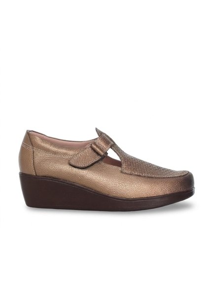 Mocasin Para Mujer H-ISABEL BRONCE CUERO ZAVATTY