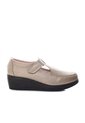 Mocasin Para Mujer H-ISABEL METAL ARENA CUERO ZAVATTY de Zavatty