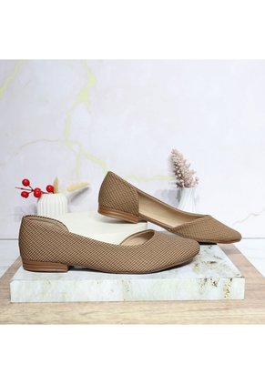 Baleta Para Mujer 1166-Z147 TAUPE ZAVATTY
