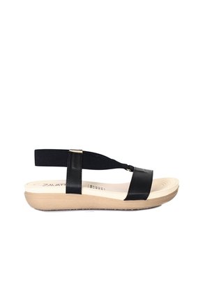 Sandalia Plana Para Mujer 417-Z83 NEGRO ZAVATTY