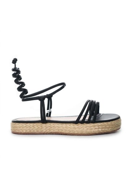 Sandalia Plana Para Mujer E08-Z471 NEGRO ZAVATTY