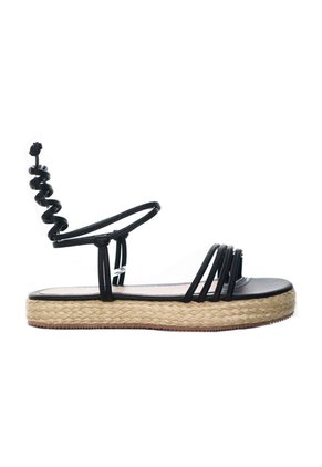 Sandalia Plana Para Mujer E08-Z471 NEGRO ZAVATTY