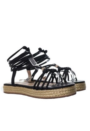 Sandalia Plana Para Mujer M72-Z471 NEGRO ZAVATTY