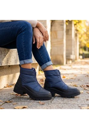 Botin Para Mujer 633-Z96 AZUL ZAVATTY