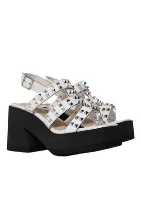 Plataforma Alta Para Mujer XE15-Z190 BLANCO PLATA ZAVATTY