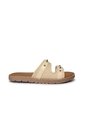 Sandalia Plana Para Mujer 327-Z447 BEIGE ZAVATTY de Zavatty