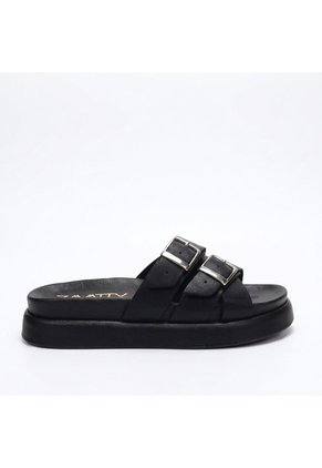 Sandalia Plana Para Mujer 010-Z43 NEGRO ZAVATTY