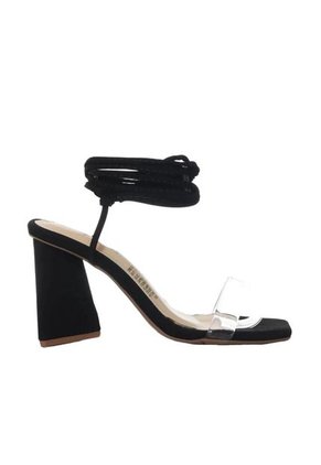 Sandalia Tacon Para Mujer 233-Z610 NEGRO NOBUCK ZAVATTY