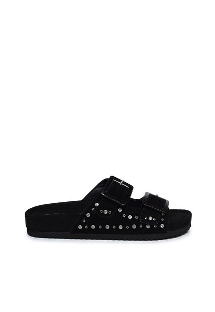 Sandalia Canoa Para Mujer 251318-z718 NEGRO CUERO ZAVATTY