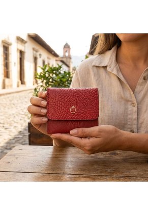 Billetera Mediana Para Mujer BIT44 ROJO CUERO ZAVATTY