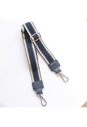 Reata Para Bolsos De Mujer REA1 COLOR AZUL CON BEIGE BRILLANTE AZUL X BEIGE X AZUL BRILLANTE ZAVATTY