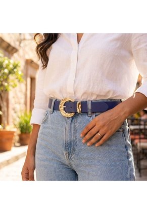 Correa Para Mujer BELT7-Z390 AZUL ZAVATTY