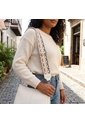 Reata Para Bolsos De Mujer REA1 COLOR BEIGE CON NEGRO BEIGE XROSA ROMBO ZAVATTY de Zavatty