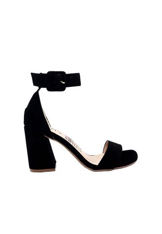 Sandalia Tacón Para Mujer J07-Z471 NEGRO NOBUCK ZAVATTY Zavatty