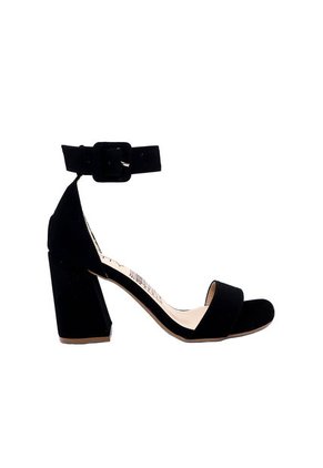 Sandalia Tacón Para Mujer J07-Z471 NEGRO NOBUCK ZAVATTY