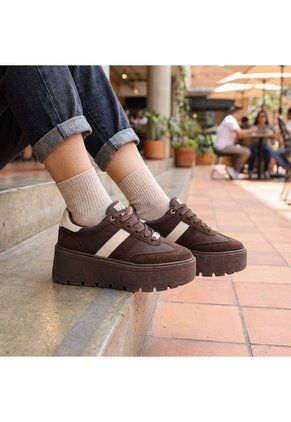 Tenis Para Mujer 301-Z273 CAFE ZAVATTY