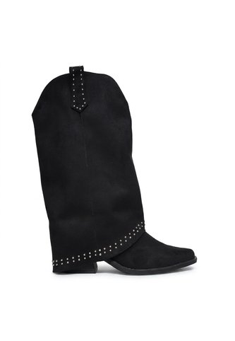 Bota Para Mujer 2663-Z22 NEGRO GAMUZA ZAVATTY Zavatty