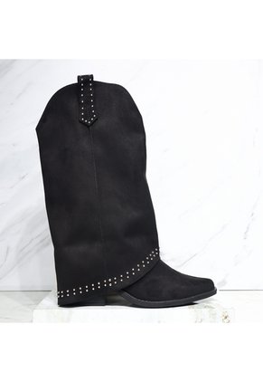 Bota Para Mujer 2663-Z22 NEGRO GAMUZA ZAVATTY